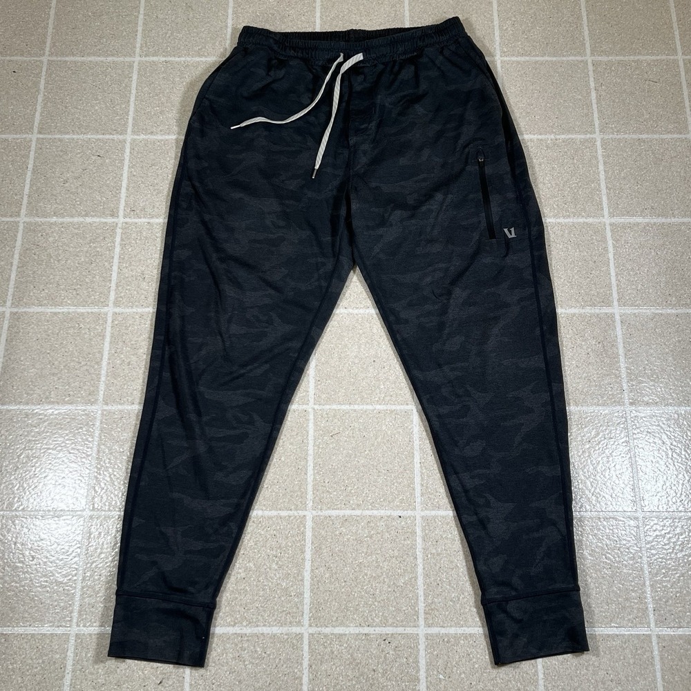 Vuori Sunday Performance Jogger Pants Mens Large Camo Stretch Active Running
